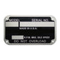 Serial Number Tag Fits International Harvester EARLY STYLE 1939-1949
