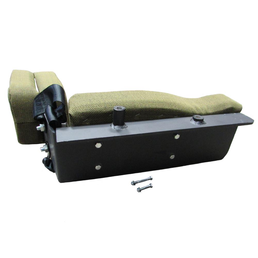 Side Kick Seat, Dark Brown Fabric Fits John Deere Replaces SR8301678