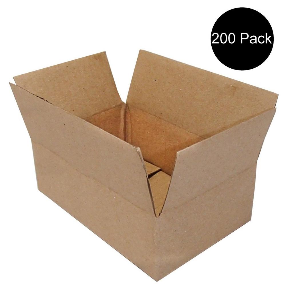 200 6x4x2 Cardboard Packing Mailing Moving Shipping Boxes Corrugated Box Cartons