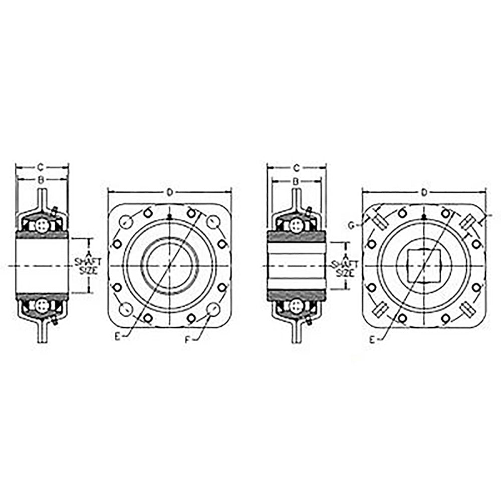 ST3012AIMP Import Relubable Flanged Disc Bearing