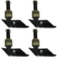 Qty 4: Snow Plow Shoe w/ Square Foot Fits Blizzard Replaces 09126