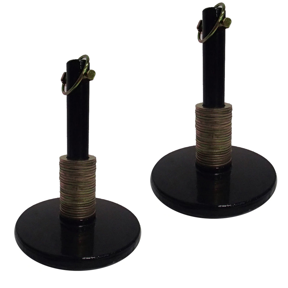 2PK 49067 Snow Plow Shoe Assembly Fits Western Plows 1" Rod 6’’ Disc