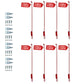Qty 4: 27" Blade Marker Stick w/ Flag Fits Universal Products Replaces 1308210