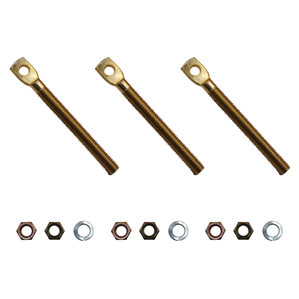 Qty 3: Snow Plow Eyebolt w/ Nuts Fits Diamond Replaces 09124