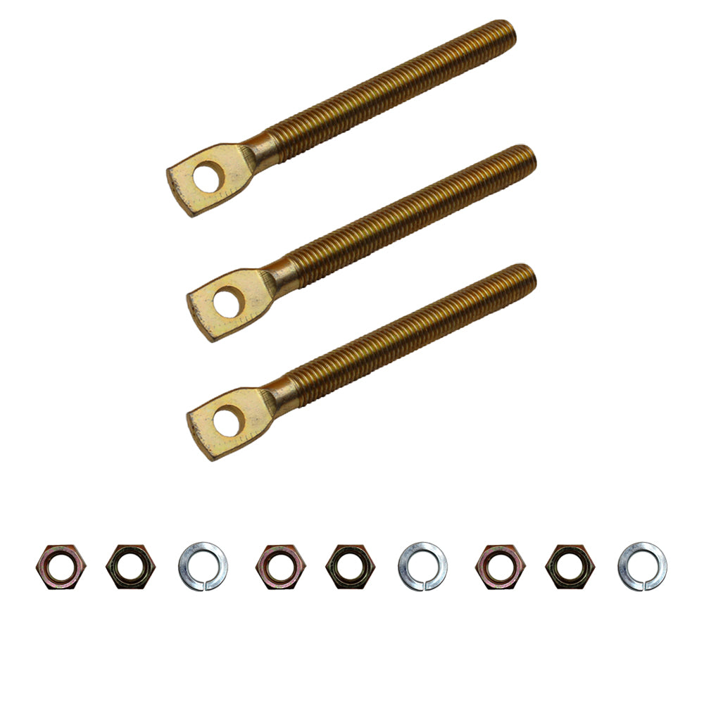 Qty 3: Snow Plow Eyebolt w/ Nuts Fits Hiniker Replaces 09124
