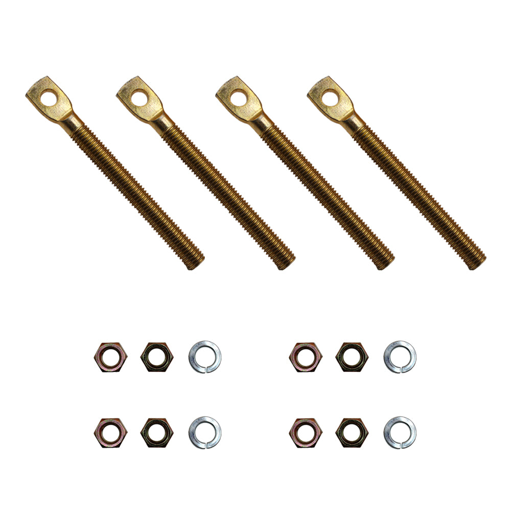Qty 4: Snow Plow Eyebolt w/ Nuts Fits Diamond Replaces 09124