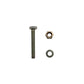 One New 1/4" X 20 X 1.75" Shear Pin With Nut & Spacer Fits AMF 301172 Fits Noma