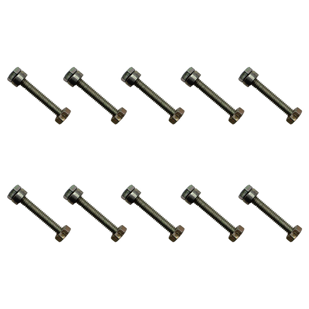 (Pack of 10) Shear Pin Bolt, Nut & Spacer Fits Craftsman 1501216MA Snowblower