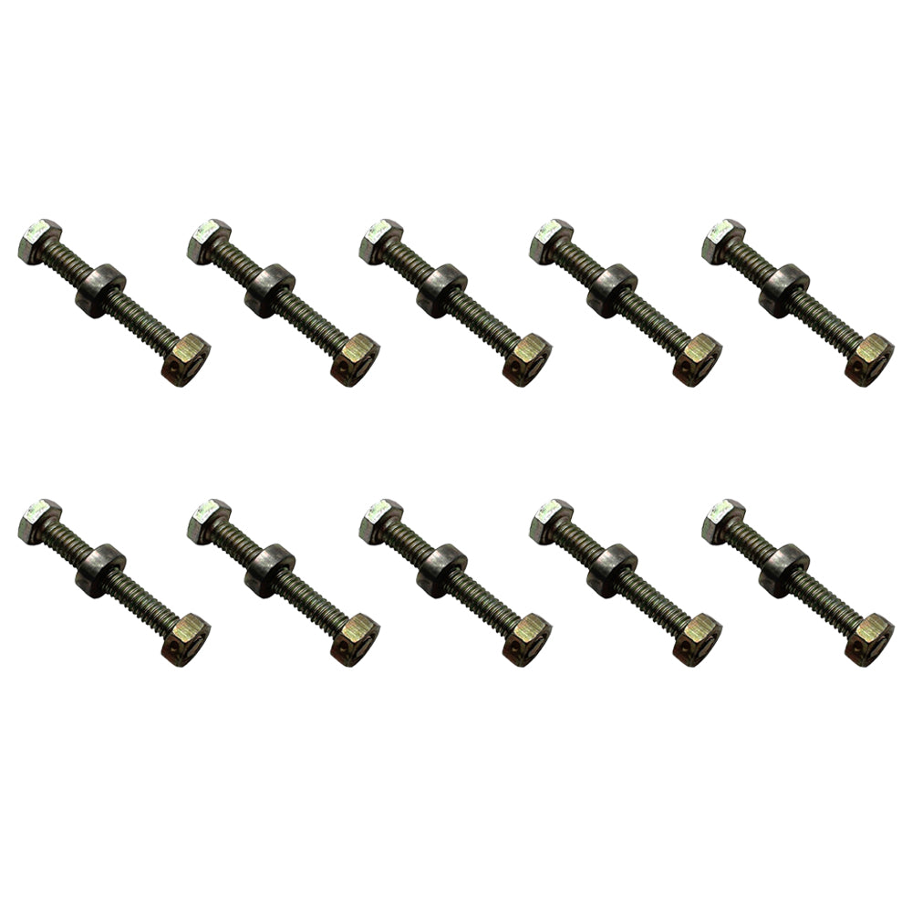 Pack of (10) Shear Pins w/ Spacers & Nuts Fits John Deere Snow Blowers 301172
