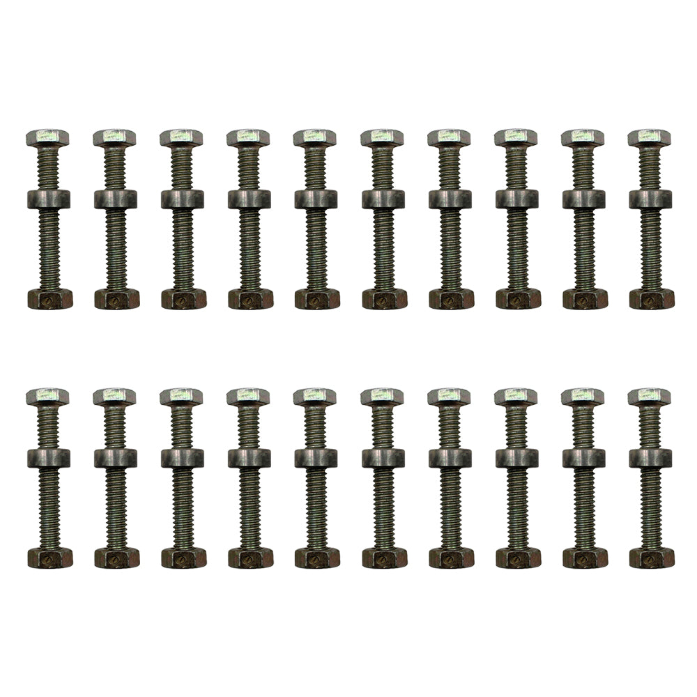 Qty 20: Shear Pin with Nut & Spacer
 Fits John Deere Replaces STW60-0017_x20