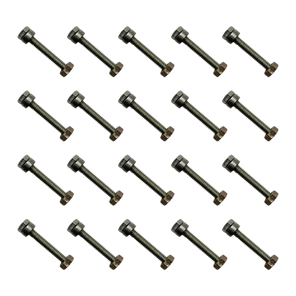 Qty 20: Shear Pin with Nut & Spacer
 Fits John Deere Replaces STW60-0017_x20