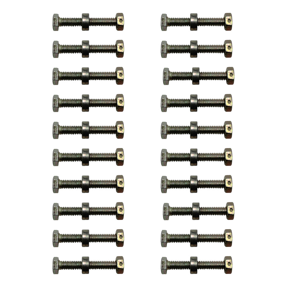 Qty 20: Shear Pin with Nut & Spacer
 Fits John Deere Replaces STW60-0017_x20