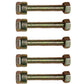 Shear Pin with Nut and Spacer Noma Fits John Deere 301172 Snowblower (Pack of 5)