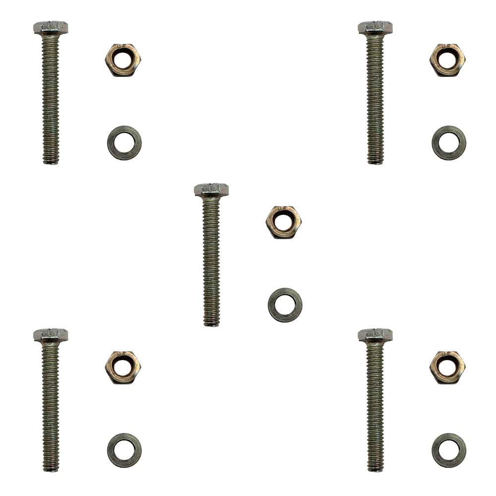Shear Pin with Nut and Spacer Noma Fits John Deere 301172 Snowblower (Pack of 5)