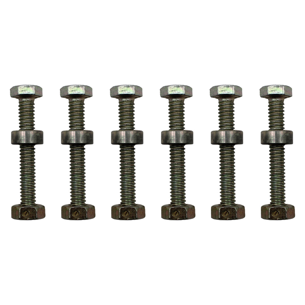 Qty 6: Shear Pin with Nut & Spacer Fits John Deere Replaces STW60-0017_x6