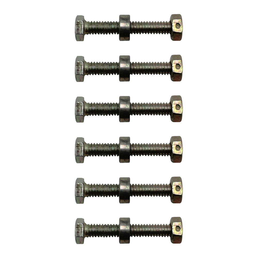 Qty 6: Shear Pin with Nut & Spacer Fits John Deere Replaces STW60-0017_x6