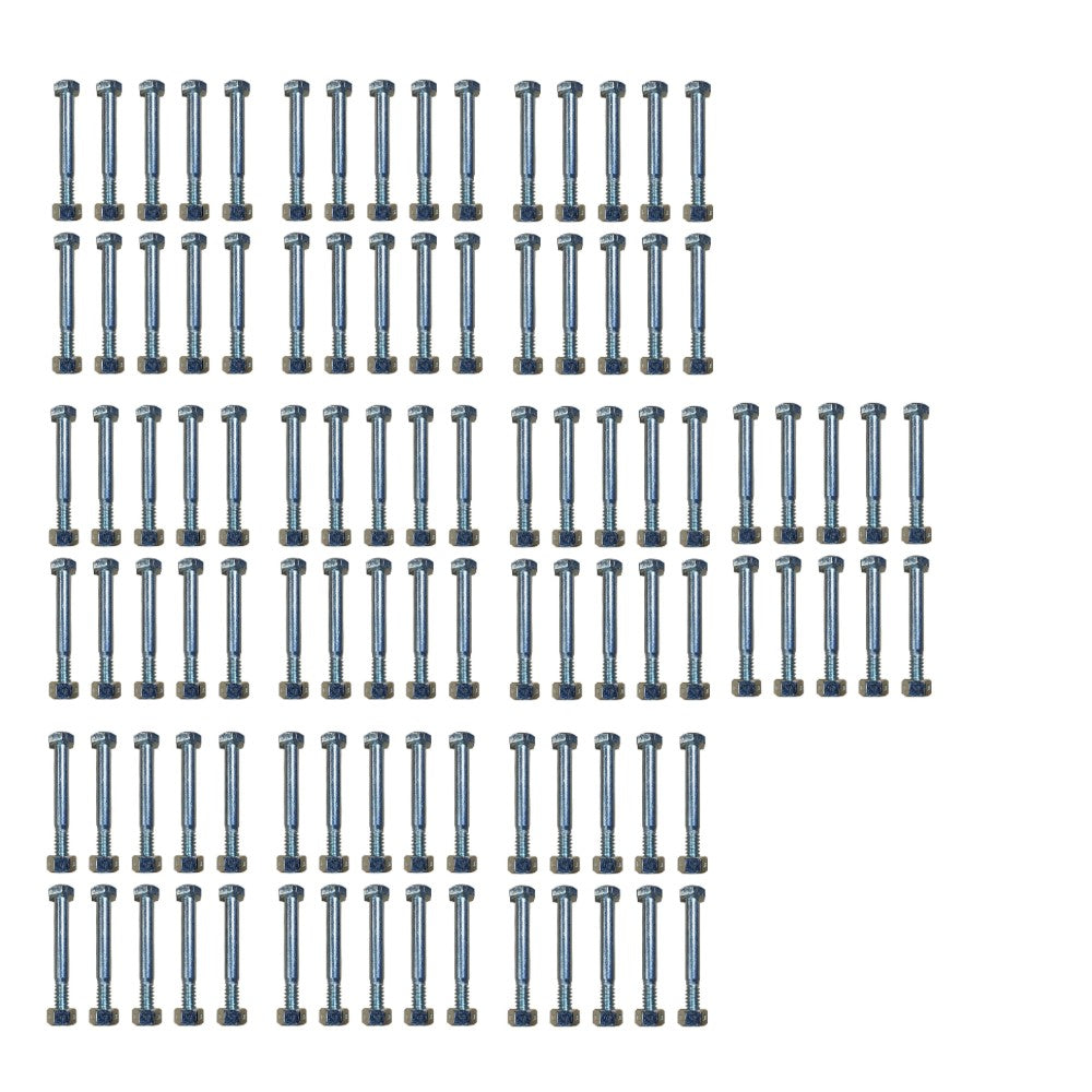 Qty 100: Shear Pins with Nut Fits Stiga Replaces 1812-9005-01