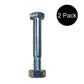 Qty 2: Shear Pins with Nut, 1-3/4" x 1/4" Fits Homelite Replaces 342449