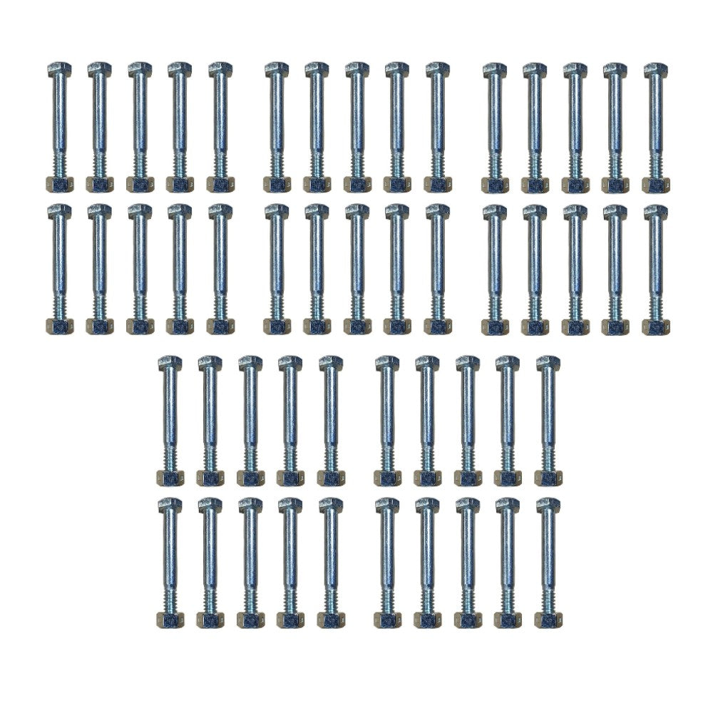 Set of 50 Shear Pins & Lock Nuts fits Ariens 510016 AM123342 342449
