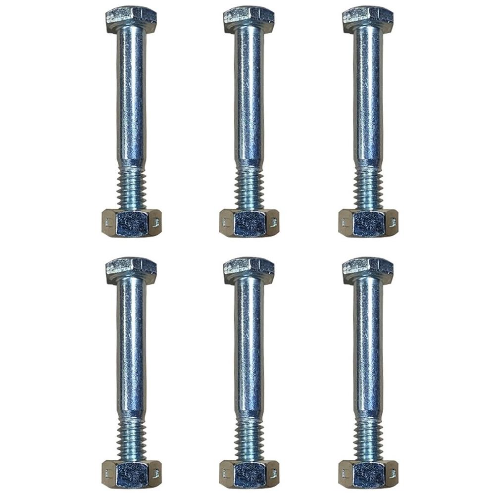 Qty 6: Shear Pins with Nut Fits Jacobsen Replaces 16C132