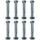 (8) Pack Shear Pins w/ Lock Nuts Fits John Deere AM123342 for Ariens 53200500