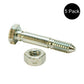 Qty 5: 1-9/16" x 1/4" Shear Pin with Nut
 Fits John Deere Replaces A122156