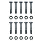 10 Pack Shear Pins and Nuts fits Ariens 532005 53200500 05907100 532-005