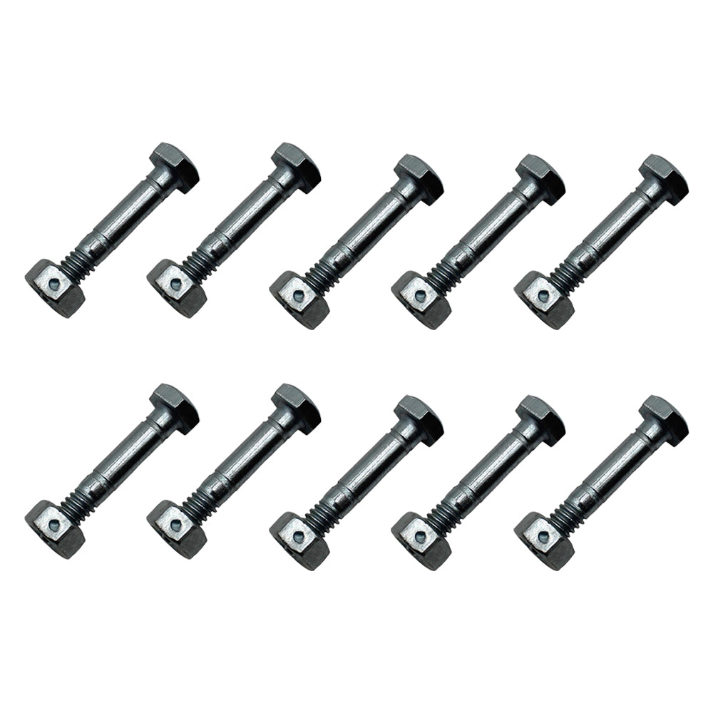 10 Pack Shear Pins and Nuts fits Ariens 532005 53200500 05907100 532-005