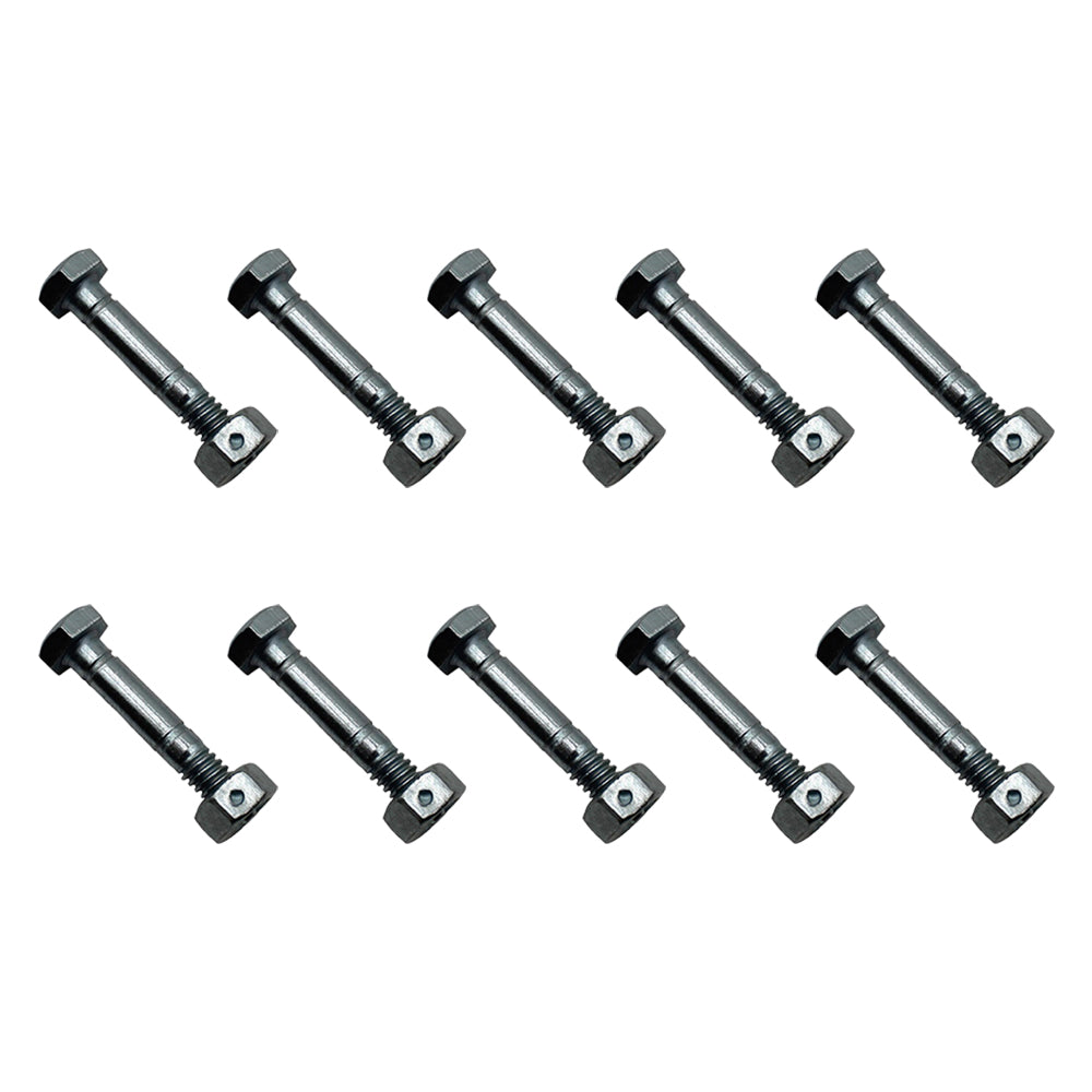 10 Pack Shear Pins and Nuts fits Ariens 532005 53200500 05907100 532-005