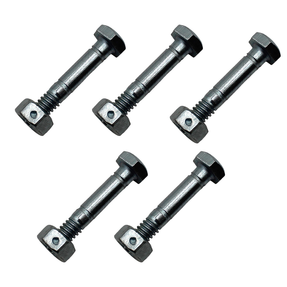 Qty 5: 1-9/16" x 1/4" Shear Pin with Nut
 Fits Ariens Replaces 05907100