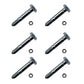 Qty 6: 1-9/16" x 1/4" Shear Pin with Nut Fits John Deere Replaces A122156