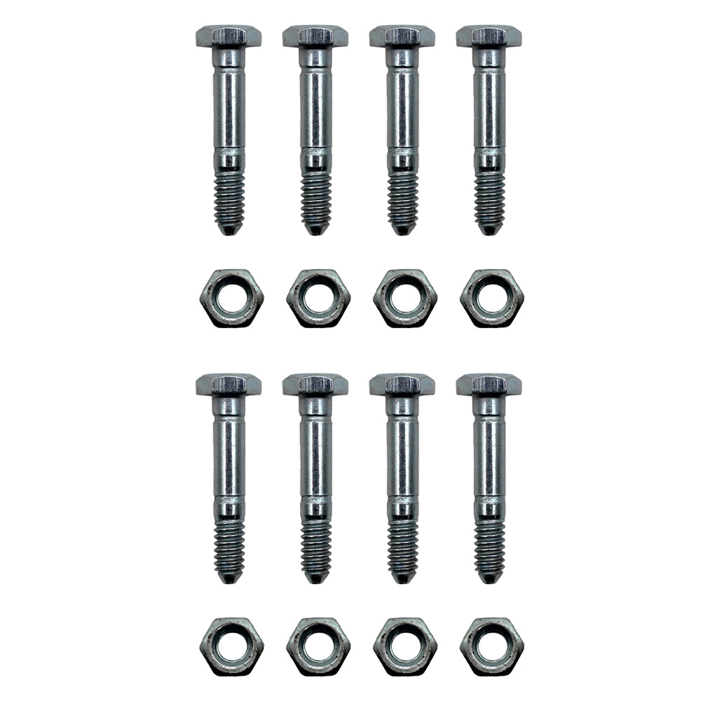 (8 Pack) Shear Pin & Nut Fits John Deere 524D 724D A122156 Fits Ariens 05907100