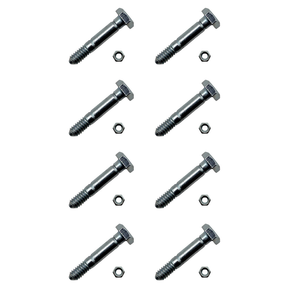 (8 Pack) Shear Pin & Nut Fits John Deere 524D 724D A122156 Fits Ariens 05907100