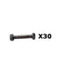 Qty 30: 2-1/8" x 5/16" Shear Pin with Nut Fits John Deere Replaces AM122156