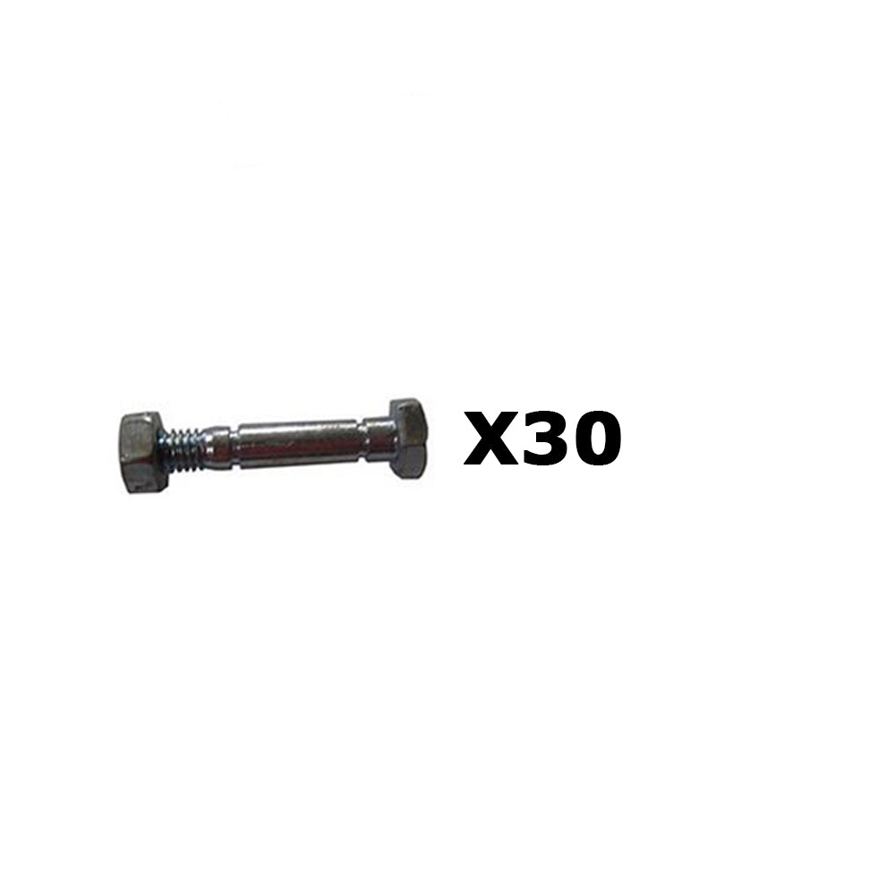 Qty 30: 2-1/8" x 5/16" Shear Pin with Nut Fits John Deere Replaces AM122156