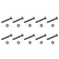 Qty 10: 2-1/8" x 5/16" Shear Pin with Nut Fits Ariens Replaces 51001500