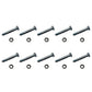 (Pack of 10) Shear Pin Bolt, Nut fits Ariens 51001500, 510015, 01019500, 10195