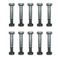 (Pack of 10) Shear Pin Bolt & Nut for Stiga 1811900201, 9987525712 Snow Blower