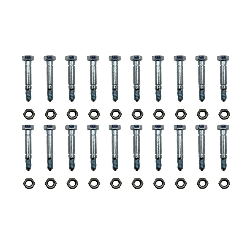 Qty 20: 2-1/8" x 5/16" Shear Pin with Nut Fits John Deere Replaces AM122156