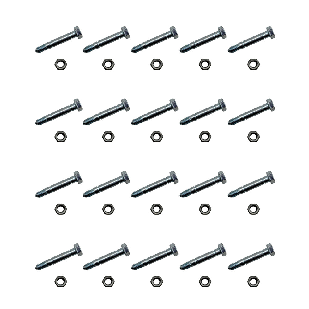 Qty 20: 2-1/8" x 5/16" Shear Pin with Nut Fits Snapper Replaces 13865