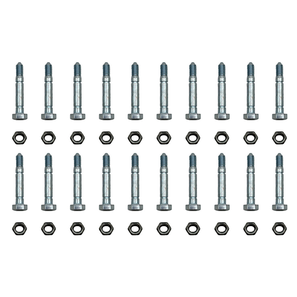 Qty 20: 2-1/8" x 5/16" Shear Pin with Nut Fits John Deere Replaces AM122156