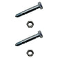 Qty 2: 2-1/8" x 5/16" Shear Pin with Nut Fits Toro Replaces 3285-11