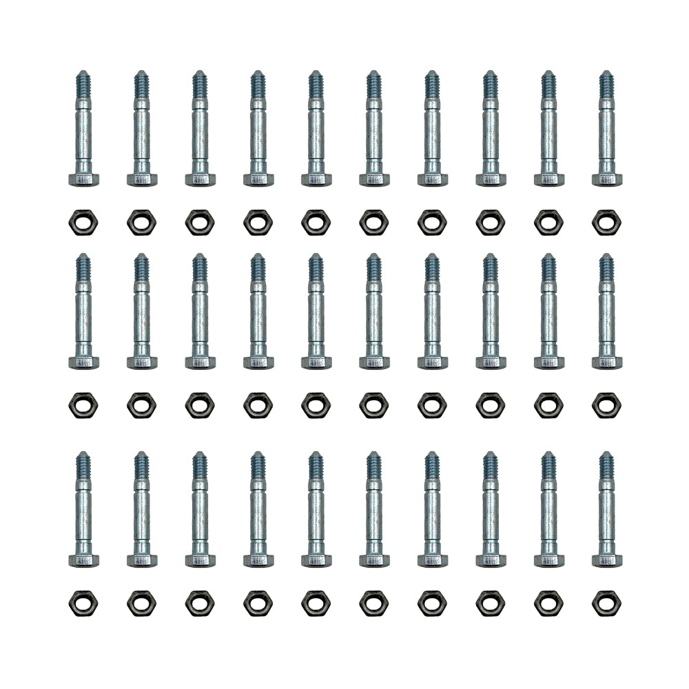 Qty 30: 2-1/8" x 5/16" Shear Pin with Nut Fits Snapper Replaces 13865