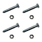 Qty 4: Shear Pin with Nut Fits John Deere Replaces AM122156