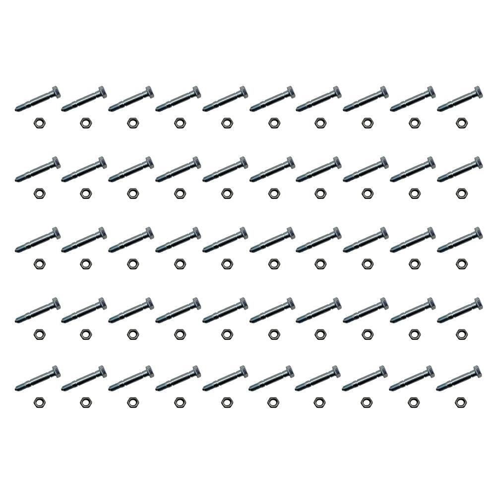Qty 50: Shear Pin with Nut, 2-1/8" x 5/16" Fits Toro Replaces 3285-11
