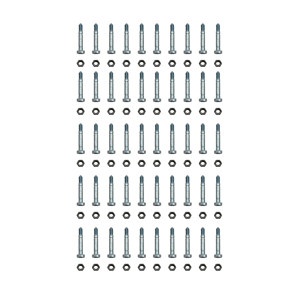 Qty 50: Shear Pin with Nut, 2-1/8" x 5/16" Fits John Deere Replaces AM122156