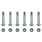 Qty 6: 2-1/8" x 5/16" Shear Pin with Nut Fits Ariens Replaces 51001500