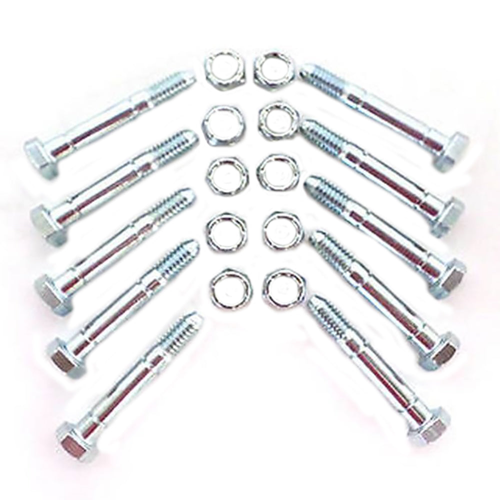 10 Ea 710-0890 710-0890A 7100890A 910-0890 MTD Shear Pin and Nut 3B7 8627