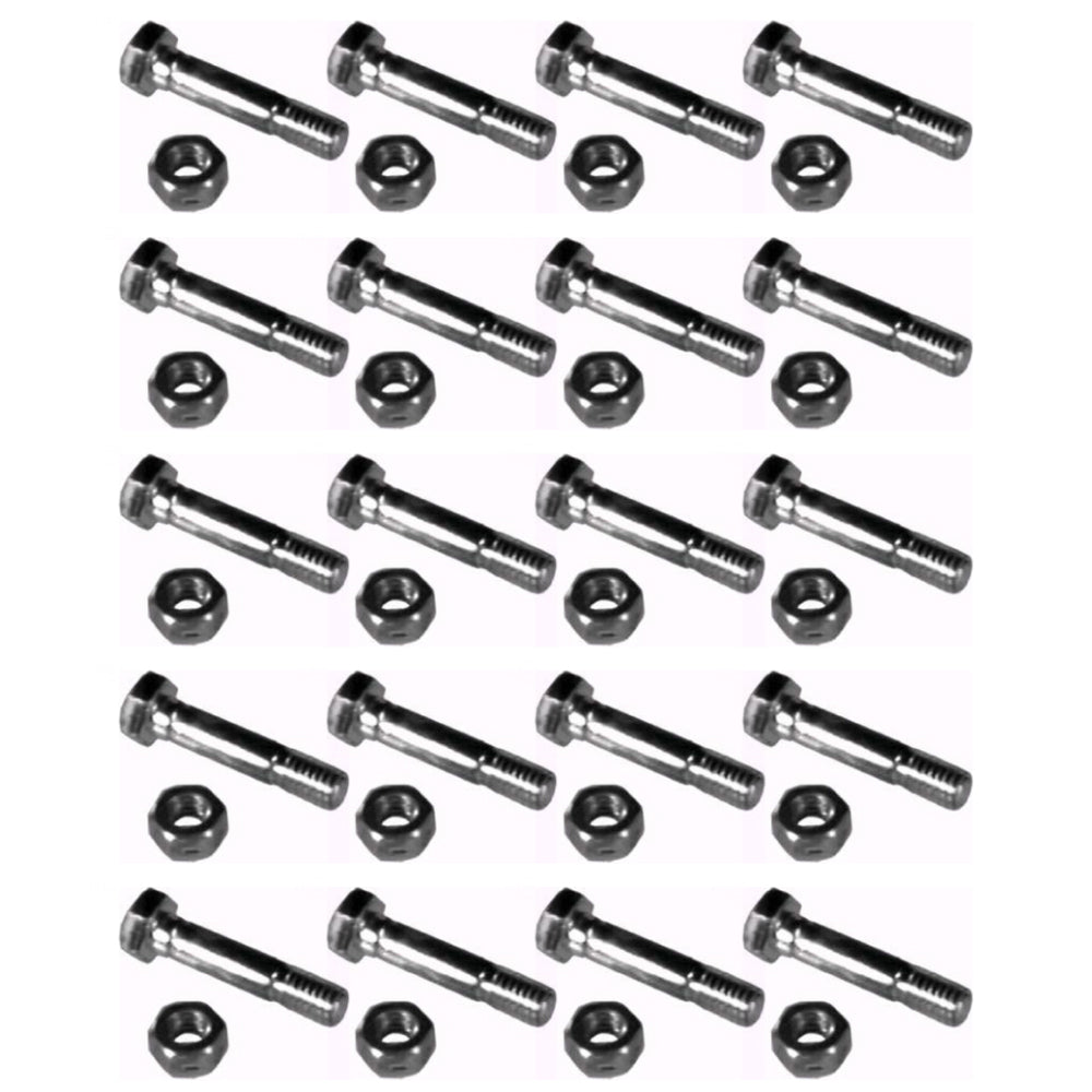 AM122156-1.5inch Qty 20: 1-1/2" x 5/16" Shear Pin with Nut
 Fits John Deere