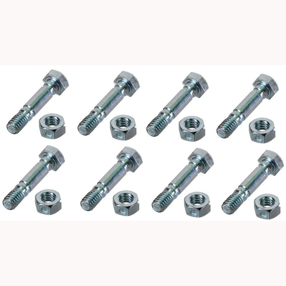 710-0890 Pack of 8 Shear Pins w/Nuts for MTD Snowblower 1-1/2" x 5/16"